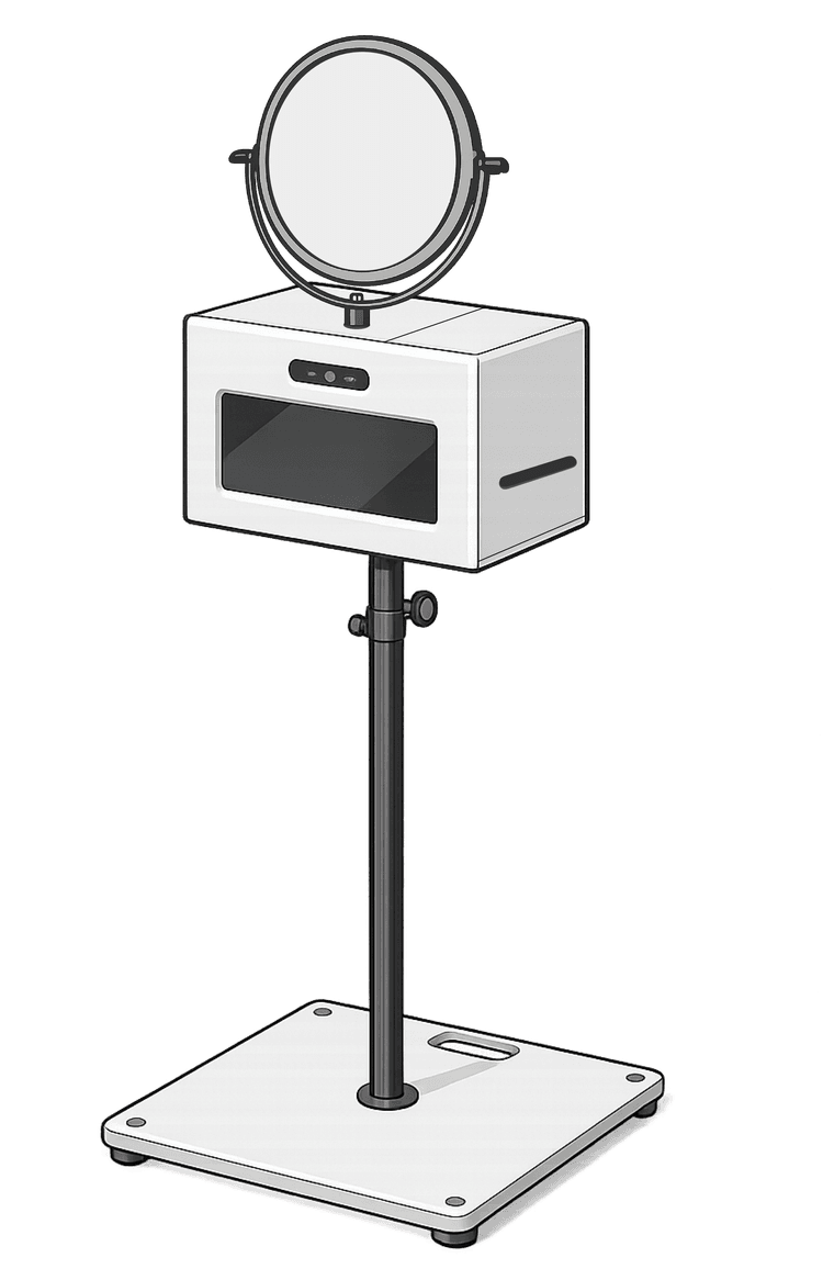 Fotoautomat med tillbaka­satt sidolock